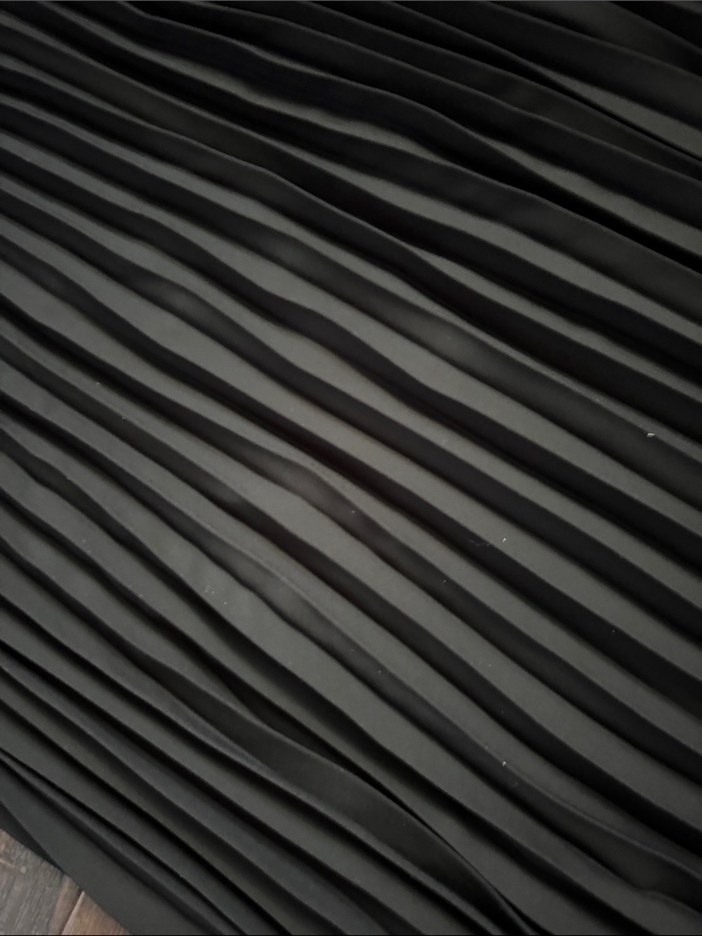 Anne Klein Black Pleated Maxi Skirt - Picture 3 of 6